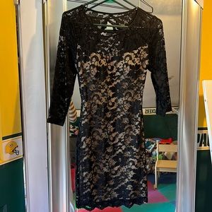 Black lace dress